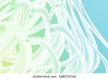 Light Blue, Green vector layout with wry lines. Geometric illustration in abstract style with gradient.  Template for cell phone screens.