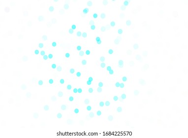 Diseño vectorial verde claro con copos de nieve brillantes. Ilustración abstracta brillante con cristales de hielo. Plantilla para un fondo de año nuevo.