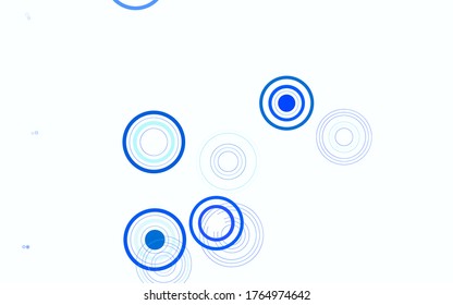 Light Blue, Green vector layout with circle shapes. Modern abstract illustration with colorful water drops. Pattern for beautiful websites.