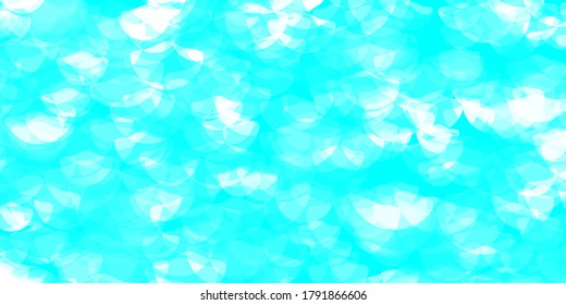 Light Blue, Green vector layout with circle shapes. Illustration with set of shining colorful abstract spheres. Pattern for websites.