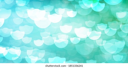 Light Blue, Green vector layout with circles. Modern abstract illustration with colorful circle shapes. Pattern for websites, landing pages.