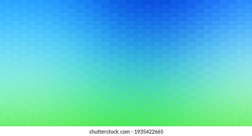 Light Blue, Green vector layout with lines, rectangles. Abstract gradient illustration with rectangles. Template for cellphones.