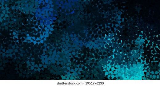 Light blue, green vector layout with triangle forms. Web material illustration with colorful abstract triangles. Design for your wallpapers.