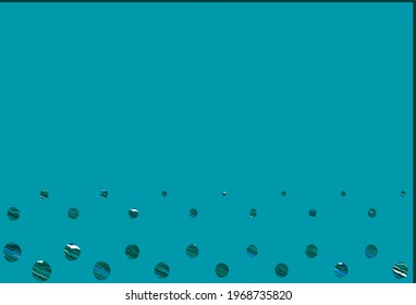 Light blue, green vector layout with circle shapes. Illustration with set of shining colorful abstract circles. Completely new template for your brand book.