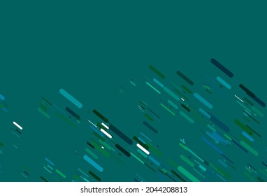Light Blue, Green vector layout with flat lines. Modern geometrical abstract illustration with staves. Best design for your ad, poster, banner.