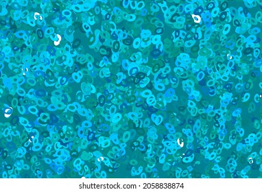 Light Blue, Green vector layout with circle shapes. Illustration with set of shining colorful abstract circles. Pattern for beautiful websites.