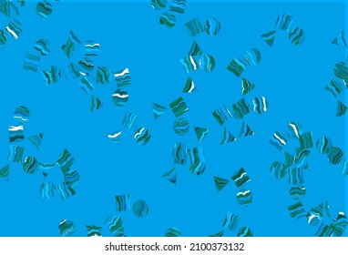 Light Blue, Green vector layout with circles, lines, rectangles. Abstract gradient illustration with circles, triangles, cubes. Pattern for commercials.