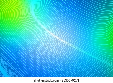 Light Blue, Green vector layout with flat lines. Lines on blurred abstract background with gradient. Pattern for your busines websites.