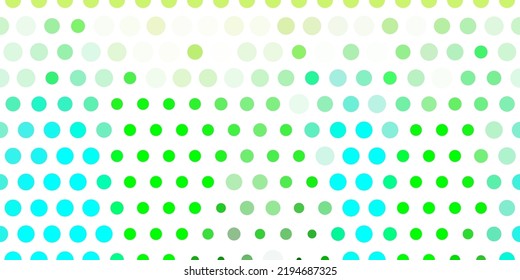 Light blue, green vector layout with circle shapes. Modern abstract illustration with colorful circle shapes. New template for a brand book.