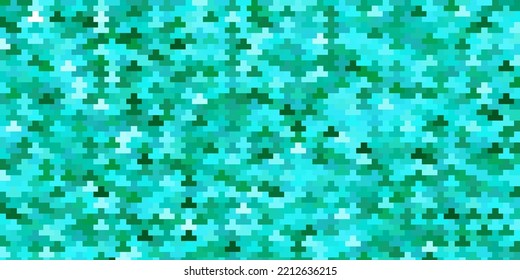 Azul claro, diseño vectorial verde con líneas, rectángulos. Nueva ilustración abstracta con formas rectangulares. Mejor diseño para tu anuncio, afiche, banner.