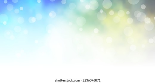 Light Blue, Green vector layout with circles. Abstract illustration with colorful spots in nature style. Pattern for business ads.