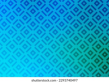 Light Blue, Green vector layout with lines, rectangle. Colorful illustration with lines, cubes on abstract template. Pattern for ads, posters, banners.