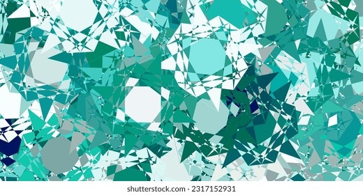 Light blue, green vector layout with triangle forms. Smart abstract illustration with triangle forms in modern style. Design for your wallpapers.