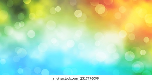 Light Blue, Green vector layout with circle shapes. Abstract decorative design in gradient style with bubbles. Pattern for websites.