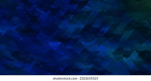 Light Blue, Green vector layout with lines, triangles. Glitter abstract illustration with triangular shapes. Pattern for booklets, leaflets