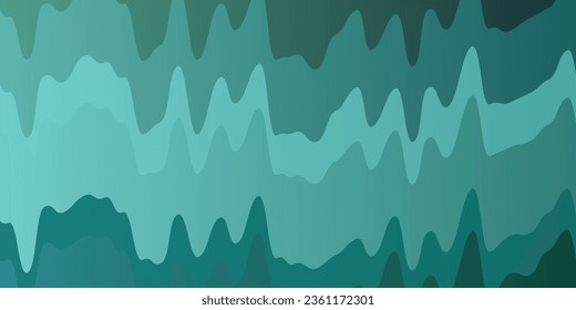 Light Blue, Green vector layout with circular arc. Illustration in abstract style with gradient curved.  Pattern for busines booklets, leaflets