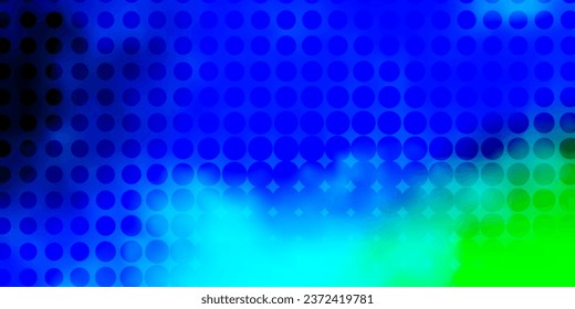 Light Blue, Green vector layout with circle shapes. Abstract decorative design in gradient style with bubbles. Design for your commercials.
