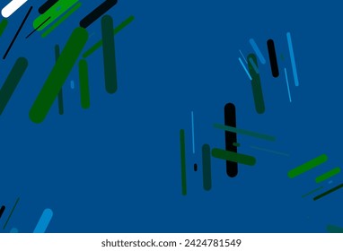 Light Blue, Green vector layout with flat lines. Blurred decorative design in simple style with lines. Pattern for business booklets, leaflets.