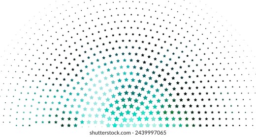 Light Blue, Green vector layout with bright stars. Colorful illustration in abstract style with gradient stars. Design for your business promotion.