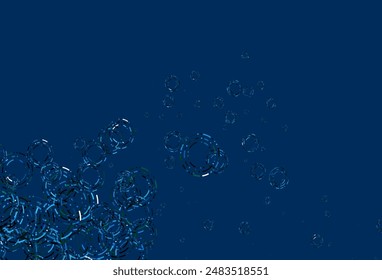 Light Blue, Green vector layout with circle shapes. Blurred decorative design in abstract style with bubbles. Design for business adverts.