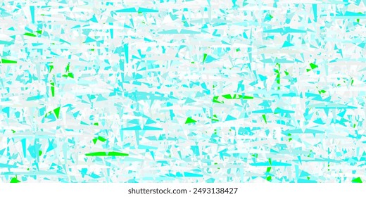 Azul claro, diseño de Vector verde con líneas, triángulos. Diseño decorativo en estilo abstracto con triángulos. Diseño elegante para Fondos de pantalla.