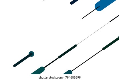 Light Blue, Green vector layout with flat lines. Glitter abstract illustration with colored sticks. Best design for your ad, poster, banner.