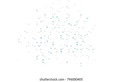 Light Blue, Green vector layout with algebra elements. Colored mathematic signs with gradient on white background. The pattern can be used as ads, poster, banner for books.
