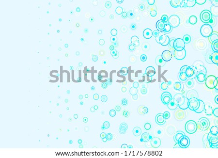 Light Blue, Green vector layout with circle shapes. Beautiful colorful illustration with circles, lines. Pattern for textures of wallpapers.