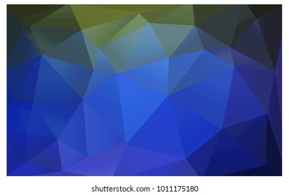 Light Blue, Green vector Low poly crystal background. Polygon design pattern. Low poly illustration, low polygon background.
