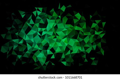 Light Blue, Green vector low poly pattern. Shining illustration, which consist of triangles. Brand-new style for your business design.