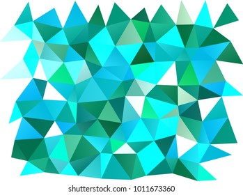 Light Blue, Green vector low poly background. Geometric illustration in Origami style with gradient.  Triangular pattern for your business design.