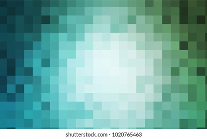 Light Blue, Green vector low poly background. A sample with a polygonal design. Illustration in polygonal style with repeating squares