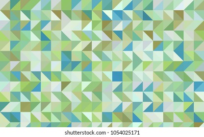 Light Blue, Green vector low poly background. Triangular geometric sample with gradient.  Brand-new design for your business.