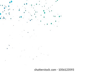 Light Blue, Green vector low poly background. A sample with a polygonal design. Illustration in polygonal style with repeating squares