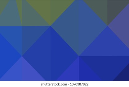 Light Blue, Green vector low poly texture. Elegant bright polygonal illustration with gradient. Textured pattern can be used for background.