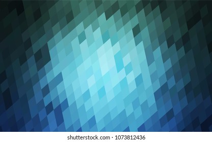 Light Blue, Green vector low poly background. A sample with a polygonal design. Illustration in polygonal style with repeating squares