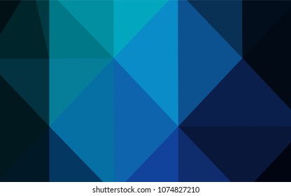 Light Blue, Green vector low poly cover. Shining colored illustration in a new style. That new template can be used for your brand book.