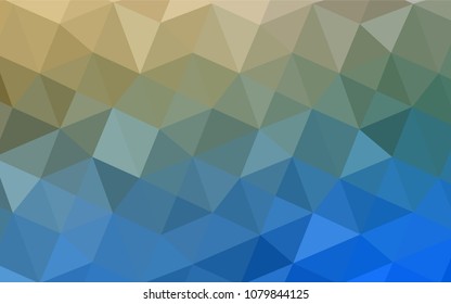 Light Blue, Green vector low poly cover. Polygonal abstract illustration with gradient. The best triangular design for your business.