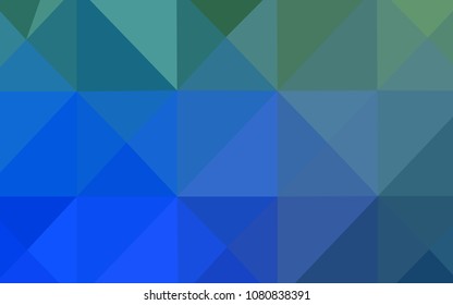 Light Blue, Green vector low poly layout. Modern geometrical abstract illustration with gradient. Brand-new design for your business.