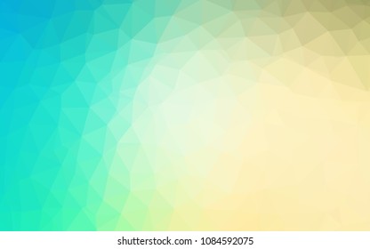 Light Blue, Green vector low poly cover. A sample with polygonal shapes. A completely new design for your leaflet.