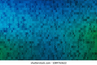 Light Blue, Green vector low poly background. A sample with a polygonal design. Illustration in polygonal style with repeating squares