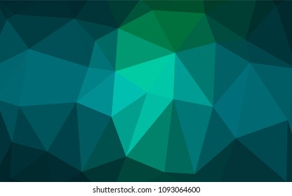 Light Blue, Green vector low poly texture. Shining colored illustration in a new style. A new texture for your design.