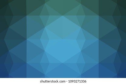 Light Blue, Green vector low poly cover. A completely new color illustration in a polygonal style. Brand new design for your business.