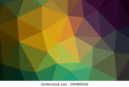 Light Blue, Green vector low poly texture. A sample with polygonal shapes. Template for cell phone's backgrounds.