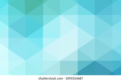 Light Blue, Green vector low poly layout. Creative geometric illustration in Origami style with gradient. A completely new design for your business.