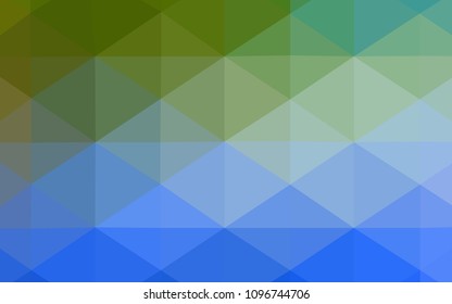 Light Blue, Green vector low poly layout. A sample with polygonal shapes. A completely new design for your business.