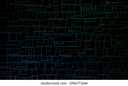 Light Blue, Green vector low poly background. A sample with a polygonal design. Illustration in polygonal style with repeating squares
