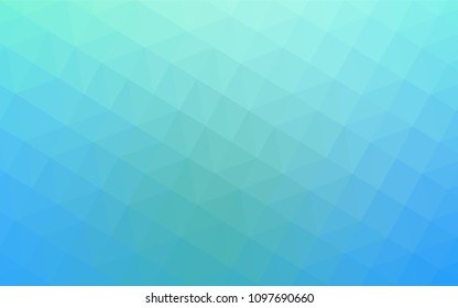 Light Blue, Green vector low poly cover. A completely new color illustration in a polygonal style. Textured pattern for your backgrounds.