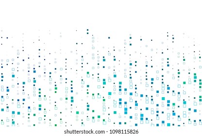 Light Blue, Green vector low poly background. A sample with a polygonal design. Illustration in polygonal style with repeating squares