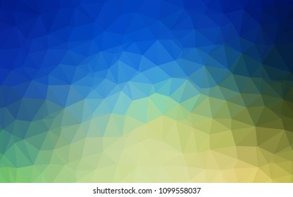 Light Blue, Green vector low poly layout. A sample with polygonal shapes. Brand new style for your business design.